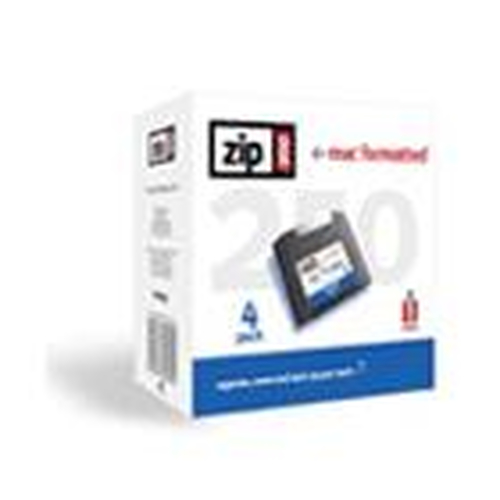 Iomega Zip Disk 250MB 3.5 Mac 4pk Lukk 0,25 GB