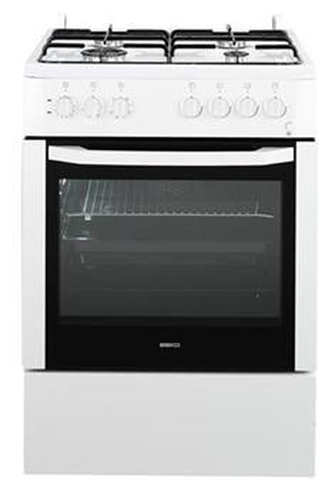 Beko CSE 62110 DW Eraldiseisev pliit Elektriline Gaas Valge A