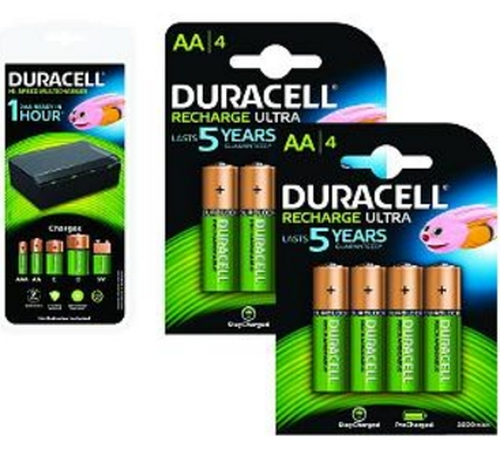 2-Power 4 x AA, 4 x AAA, 4 x C/D, 1 x 9 V Laaditav patarei