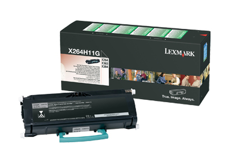 X264H11G TONER LASER LEXMARK X264H11G COLOR NEGRO ALTO RENDIMIENTO HASTA 9000 IMPRESIONES PARA MODELOS X364DN X264DN X264H11G