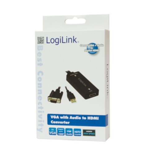 Logilink Converter VGA m. Audio zu HDMI konform m.High Spee, afbeelding 2