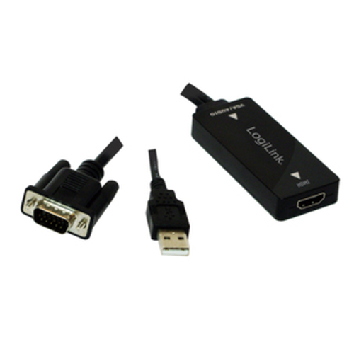 Logilink Converter VGA m. Audio zu HDMI konform m.High Spee