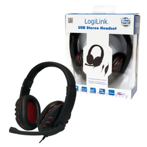 Stereo High Quality Headset LogiLink met integr. microfoon, afbeelding 3