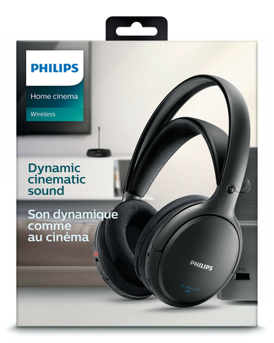 Philips SHC5200M2/12 Wireless Over-Ear TV Headphones in Black Black - image 3