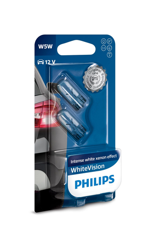 Philips WhiteVision 12961NBVB2 autotule pirn W5W 5 W Halogeen