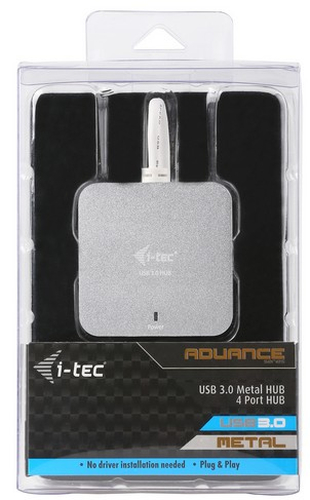 i-tec USB 3.0 Metal Passive HUB 4 Port usb-hub, afbeelding 6