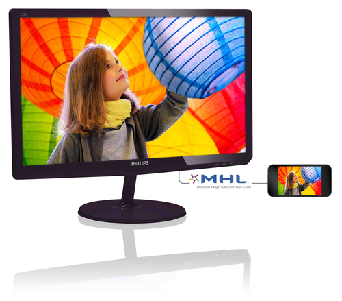 Philips 227E6QDSD/01 LED display 54,6 cm (21.5) 1920 x 1080 pikslit Full HD Must