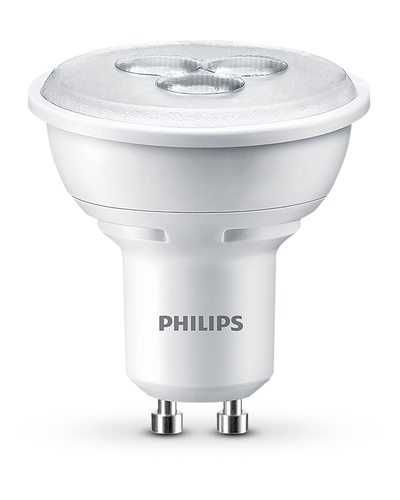 Philips 3,5 W (35 W) GU10 sokliga, sooja valge valg. kohtvalg., 2-ne kmpl