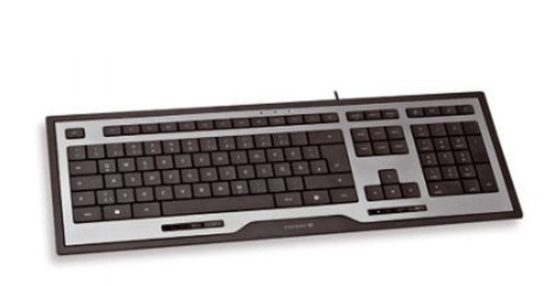 CHERRY KC 5000 klaviatuur Universaalne USB Rootsi Must, Hõbe