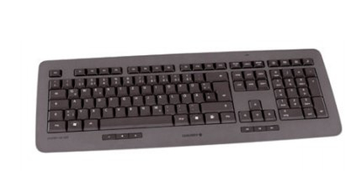 CHERRY KW 3000 klaviatuur Raadioside QWERTZ Rootsi Söehall, Must