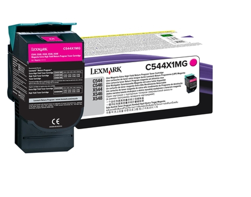 C544X1MG Tóner Lexmark C544N Alto Rendimiento Retornable Color Magenta C544X1MG