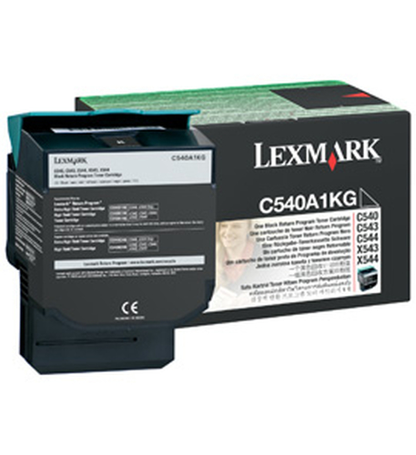 C540A1KG TONER LEXMARK NEGRO RETURN C540/43/44 X543/544 C540A1KG