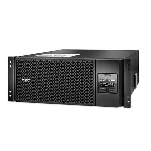 SRT6KRMXLT APC Smart-UPS SRT 6000VA RM - UPS montaje en bastidor - CA 208 V - 6000 vatios - 6000 VA - Ethernet 10/100 RS-232 USB - conectores de salida 6 - 4U - negro - para P/N AR3140G AR3340G AR3355W NBWL0356A SMX2000LVNCUS SMX3000LVUS SRT1500RMXLA