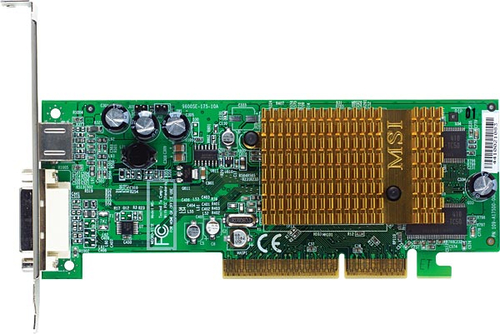 RX9550SE-TD128 MSI RX9550SE-TD128 - Tarjeta gráfica - Radeon 9550 SE - 128 MB DDR - AGP 8x