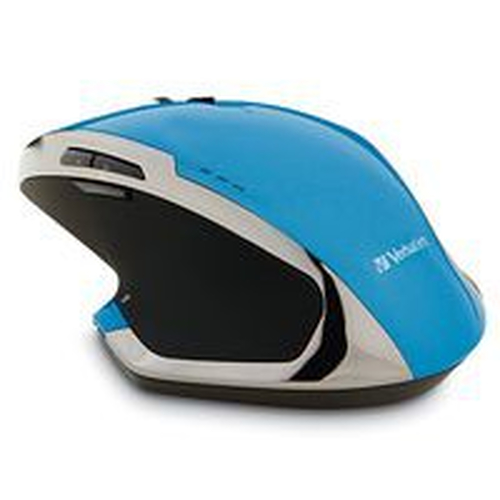 Mouse VERBATIM Inalámbrico Ergonómico de 8 botones Blue LED Control DPI Azul 99019 - 99019