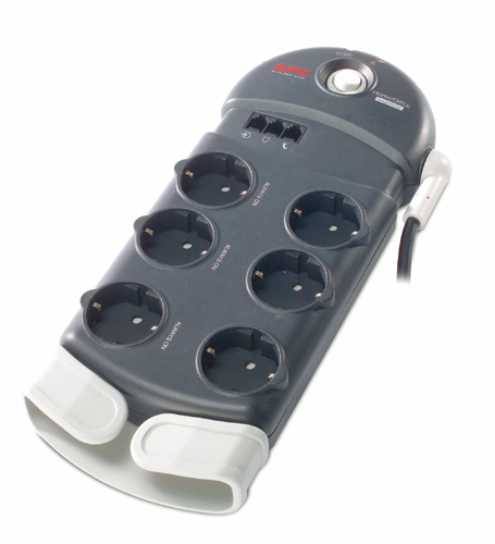 APC PH6T3-GR surge protector 6 AC outlet(s) 230 V 2.44 m