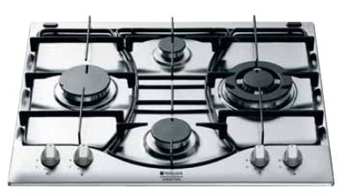 Hotpoint PH 640MST (IX)/HA(T) Hõbe Sisseehitatud Gaas 4 tsoon(id)