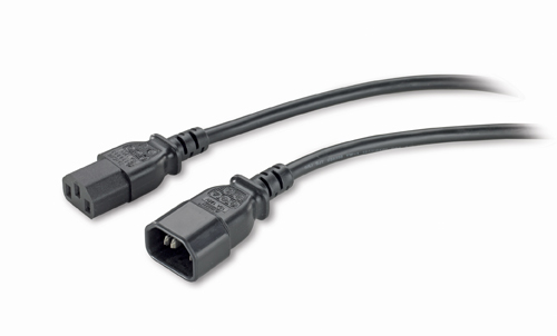 APC - Cable de alimentación - power IEC 60320 C13 a IEC 60320 C14 - 61 cm - negro - AP9890