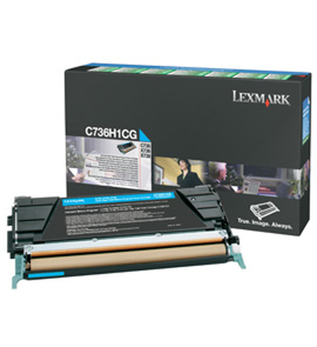 CARTUCHO DE TONER CIAN C73X-  X73X ALTO RE - C736H1CG