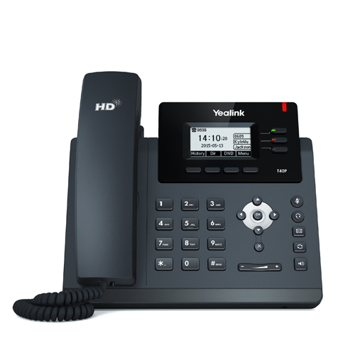 Yealink SIP-T40P IP-telefon Must LCD