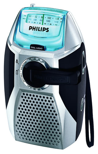 Philips Free-powered Radio AE1000 Kaasaskantav Analoog