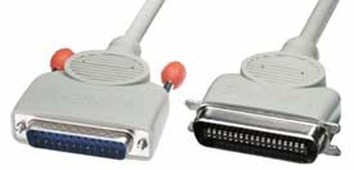 Lindy 2m EPP Printer Cable paralēlais kabelis Pelēks