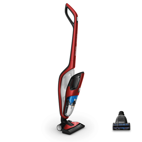 Philips PowerPro Duo FC6172/01 stick vacuum/electric broom 2-in-1 stick vacuum Battery Bagless 0.6 L Red