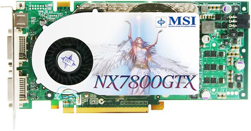 NX7800GTX-VT2D256E MSI NX7800GTX-VT2D256E - Tarjeta gráfica - GF 7800 GTX - 256 MB GDDR3 - PCIe x16 - S-Video - vídeo de entrada