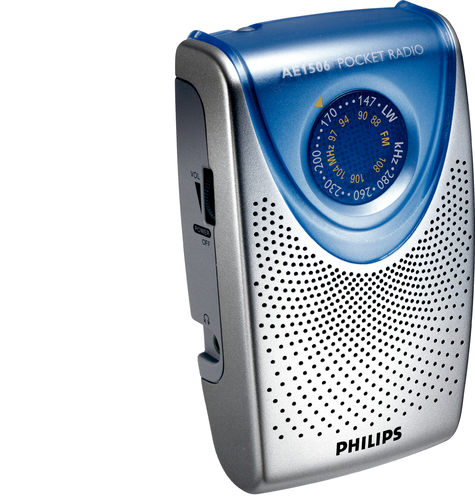 Philips AE1506/04Z raadio Kaasaskantav Analoog Sinine, Hõbe
