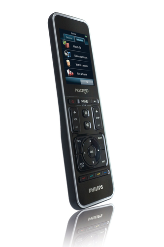 Philips Prestigo SRT9320/27 mando a distancia IR inalámbrico Audio, DVD/Blu-ray, DVDR-HDD, DVR, Sistema de cine en casa, PC, SAT, TV, Receptor de televisión, VCR Pantalla táctil 1