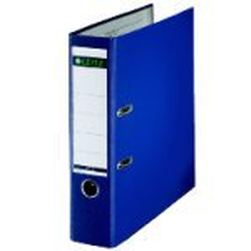 Leitz Plastic Lever Arch File A4 80mm 180° Blue ring binder