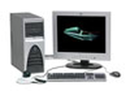 HP workstation xw4000 P4 2-GHz 512-Mb/40-Gb Dn UATA Geen graphics dvd Windows XP