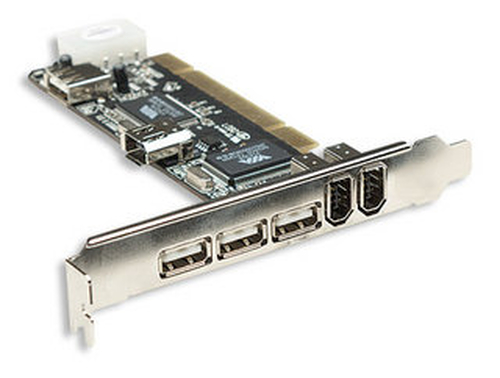 Manhattan Hi-Speed USB 2.0/FireWire Combo Card Schnittstellenkarte/Adapter