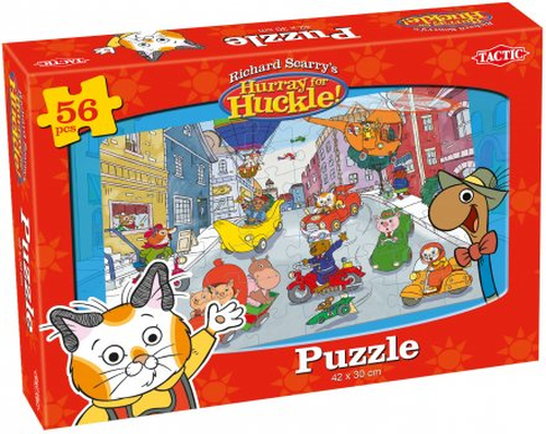 Tactic Richard Scarry Vehicles Dėlionė 56 vnt Animaciniai filmai