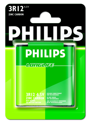 Philips 3R12/01B majapidamispatarei Laaditav patarei