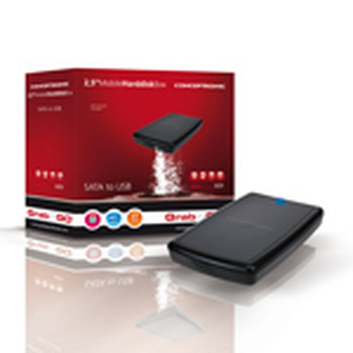 Conceptronic CHD2SUB cieto disku uzglabāšanas sistēma Melns 2.5 USB barošana