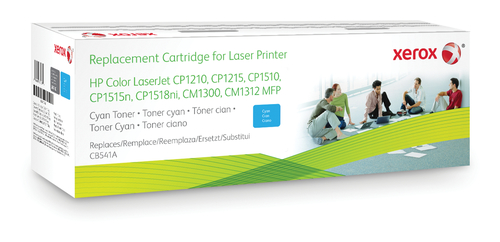 Xerox Tonerpatrone Cyan. Entspricht HP CB541A. Mit HP Colour