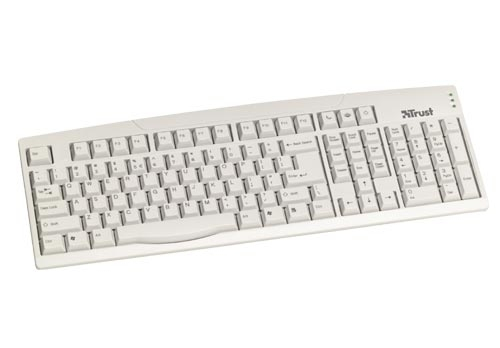 Trust Power+ Keyboard FR klaviatūra PS/2 QWERTY Balta