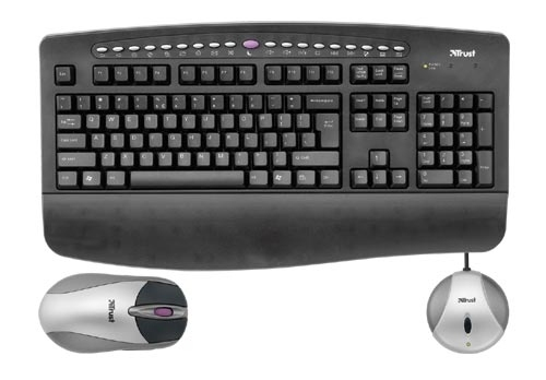 Trust Wireless Desk Set Silverline 302KS FR klaviatuur Hiir