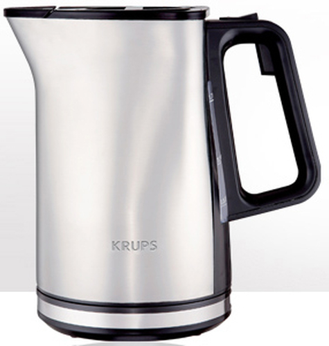 Krups BW500 elektriskās tējkanna 1,7 L 2400 W Melns, Sudrabs