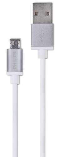Philips DLC2518M/97 USB-kaabel USB 2.0 1,2 m USB A Micro-USB A Valge