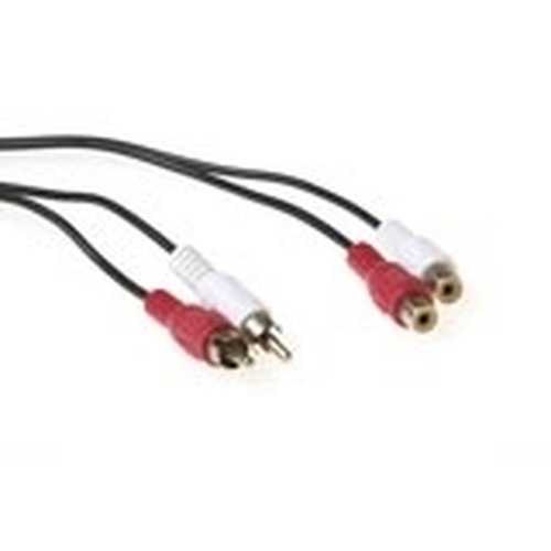 ACT 2 x RCA M / 2 x RCA F 2.5m audiokaabel 2,5 m Must