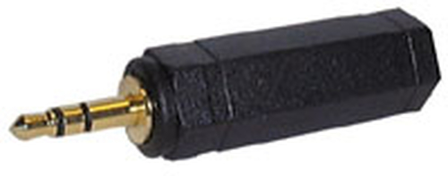 Lindy Stereo Jack Adapter 3.5mm M 6.3mm FM Must