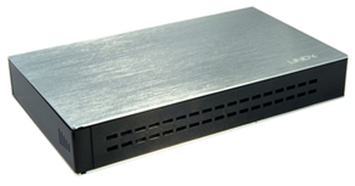 Lindy USB 2.0/eSATA Drive Enclosure Must, Hõbe 3.5