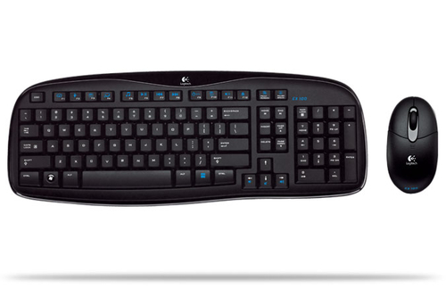 Logitech EX 100 klaviatuur Hiir kaasa arvatud Raadioside QWERTY Must