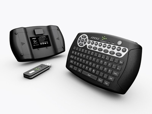 MSI Air Keyboard klaviatuur Hiir kaasa arvatud Raadioside QWERTY Must