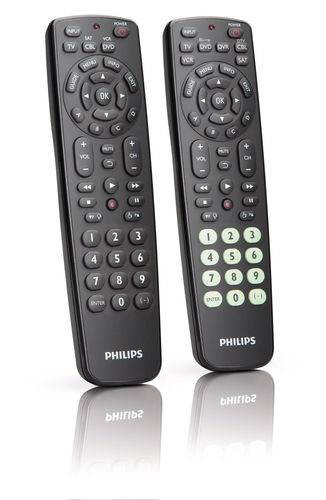 Philips Perfect replacement SRC2063WM/17 télécommande IR Wireless DTV, DVD/Blu-ray, DVDR-HDD, DVR, SAT, TV Appuyez sur les boutons 1