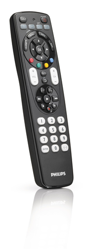 Philips SRP4004WM/17 mando a distancia IR inalámbrico DTV, DVD/Blu-ray, DVDR-HDD, DVR, SAT, TV, VCR Botones 0