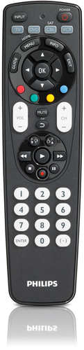 Philips SRP4004WM/17 mando a distancia IR inalámbrico DTV, DVD/Blu-ray, DVDR-HDD, DVR, SAT, TV, VCR Botones 1
