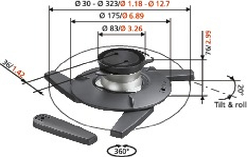 Vogel's Evolution EPC 6545 - Plafondmontage voor projector, afbeelding 8